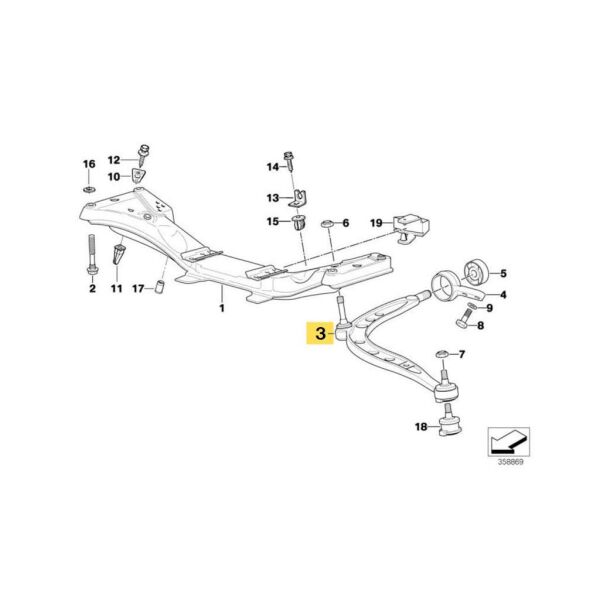 Bmw E36 Ön Sol Salıncak Burçsuz | Delphi