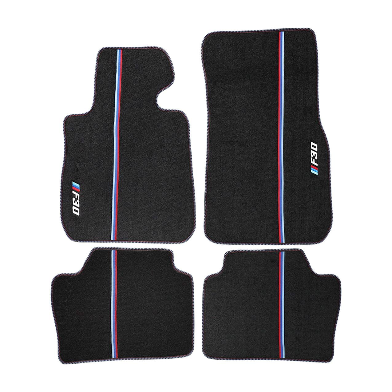 Bmw F30 Halı Paspas - Siyah ( M Çizgili - M Dikişli ) | Famalli