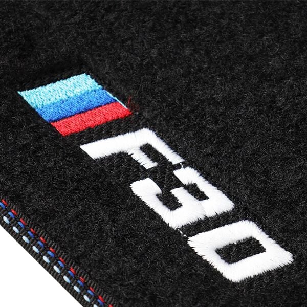 Bmw F30 Halı Paspas - Siyah ( M Çizgili - M Dikişli ) | Famalli