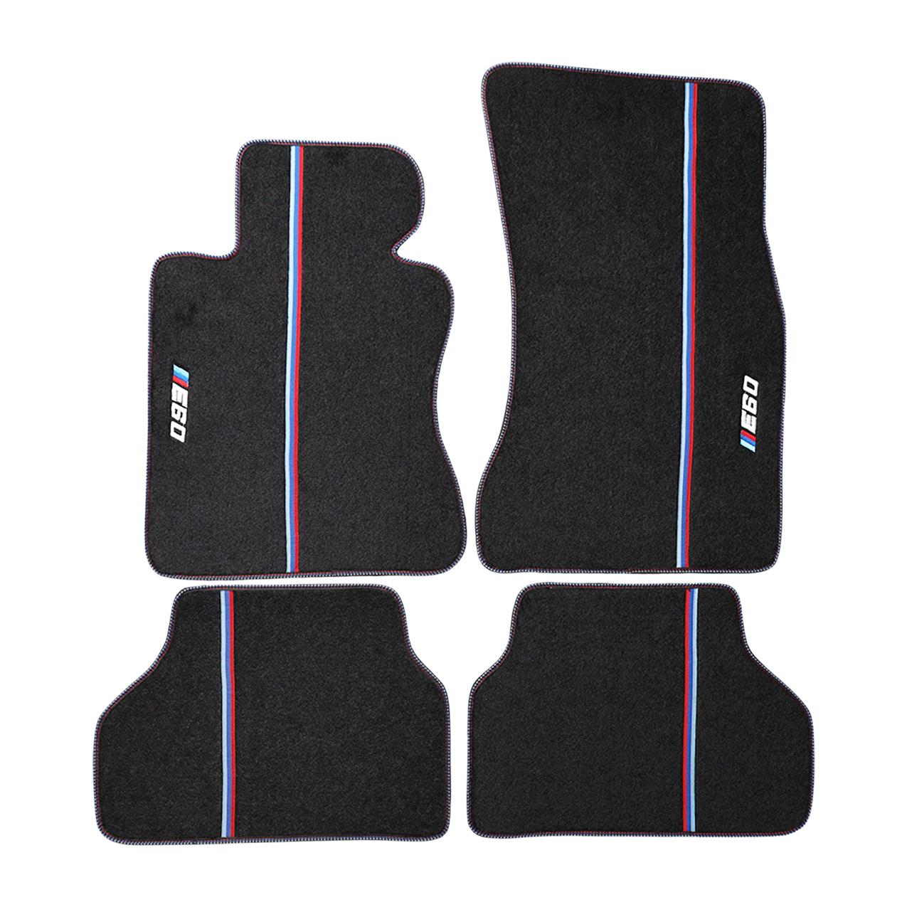 Bmw E60 Halı Paspas - Siyah ( M Çizgili - M Dikişli ) | Famalli