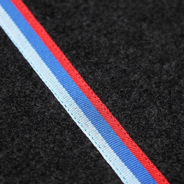 Bmw E60 Halı Paspas - Siyah ( M Çizgili - M Dikişli ) | Famalli