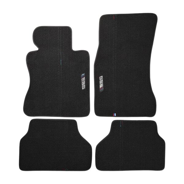 Bmw E60 Halı Paspas - Siyah ( M Çizgili - M Dikişli ) | Famalli