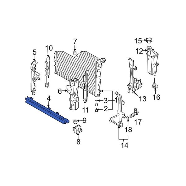 Bmw E46 E83 Radyatör Alt Bakaliti | Orijinal