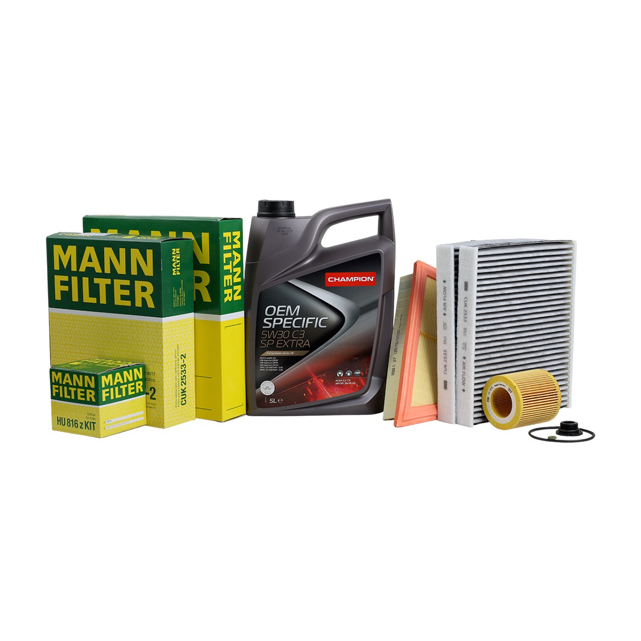 Bmw F10 N20 Motor Yağ Bakım Seti | Champion Yağ + Mann Filtreler