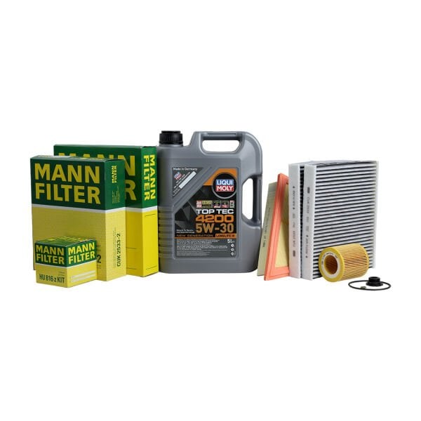 Bmw F10 N20 Motor Yağ Bakım Seti | Lıquı Moly New Generation Yağ + Mann Filtreler