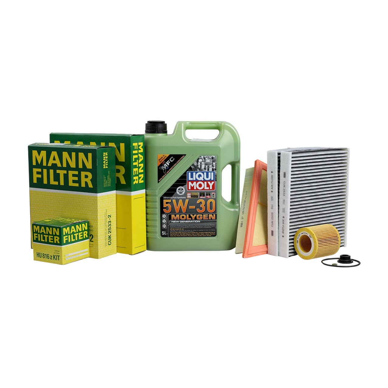 Bmw F10 N20 Motor Yağ Bakım Seti | Lıquı Moly Molygen Yağ + Mann Filtreler