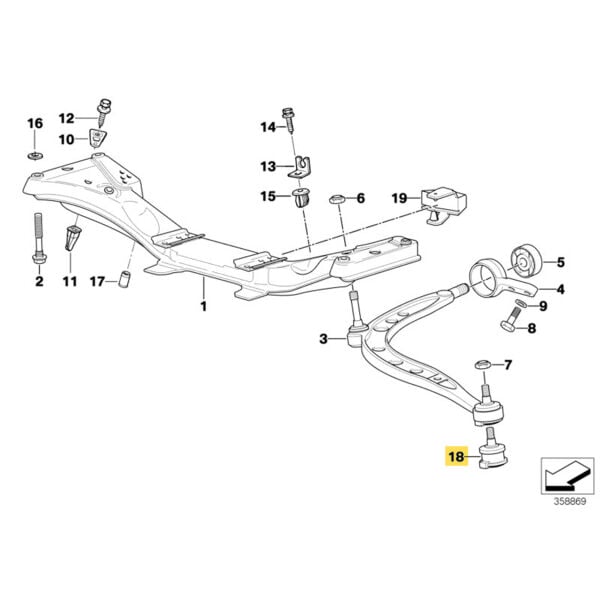 Bmw E36 Kısa Rotil Saçlı | Febi