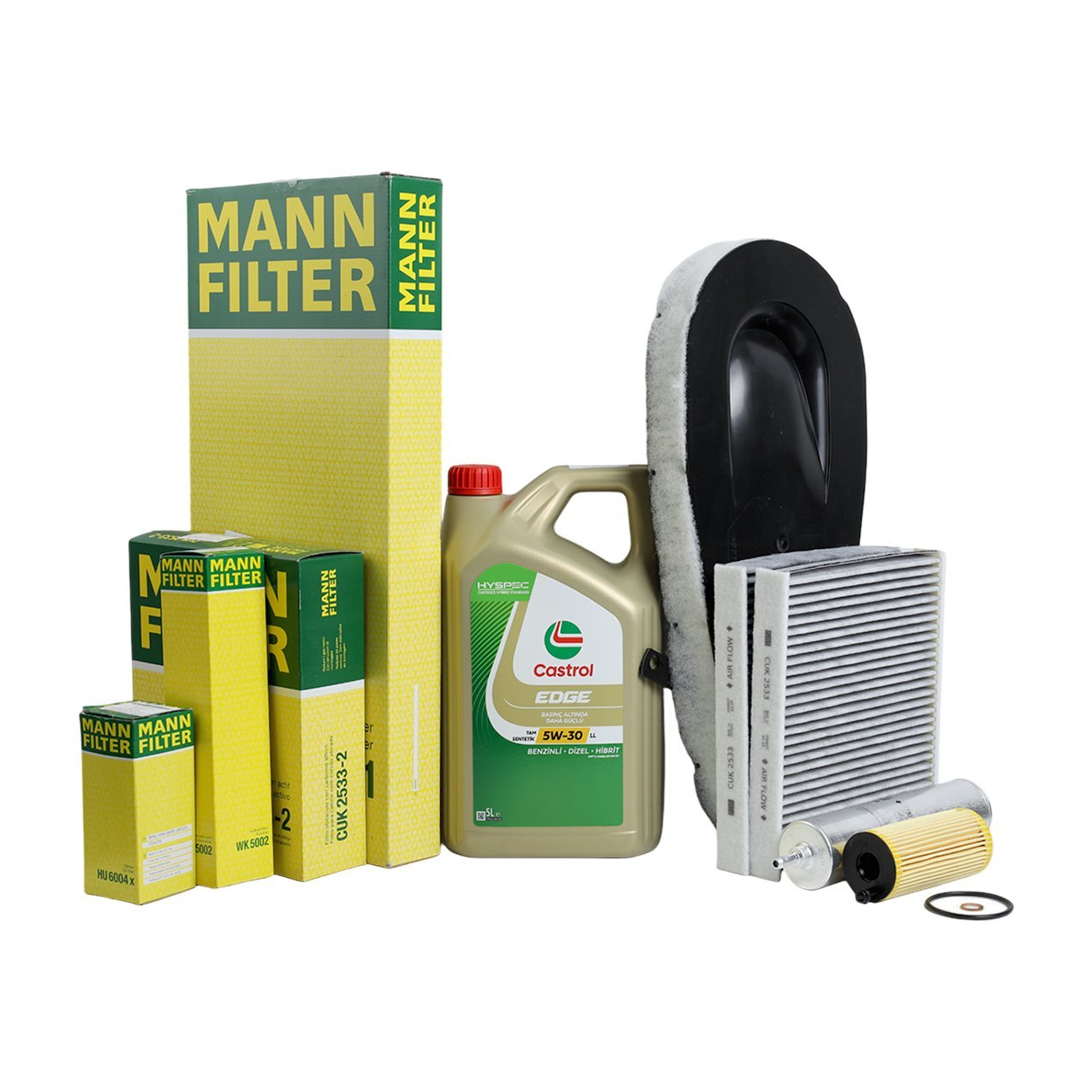Bmw F10 N47 N47N N47S1 Motor Yağ Bakım Seti | Castrol Yağ + Mann Filtreler