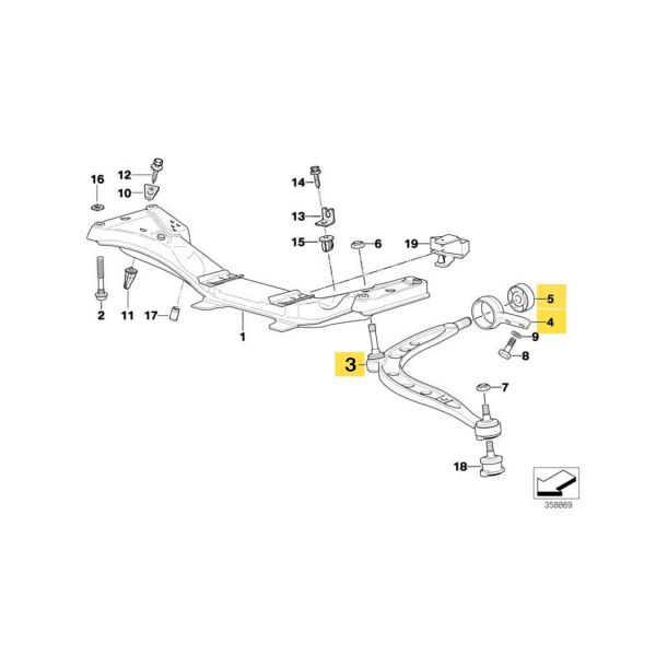 Bmw E36 Ön Sol Salıncak Burçlu | Febi
