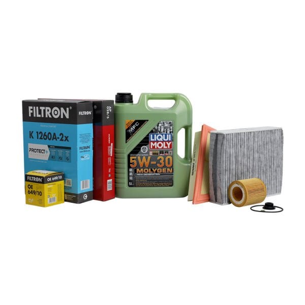 Bmw F10 N20 Motor Yağ Bakım Seti | Lıquı Moly Molygen Yağ + Filtron Filtreler