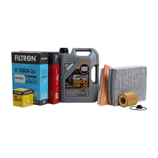 Bmw F10 N20 Motor Yağ Bakım Seti | Lıquı Moly New Generation Yağ + Filtron Filtreler