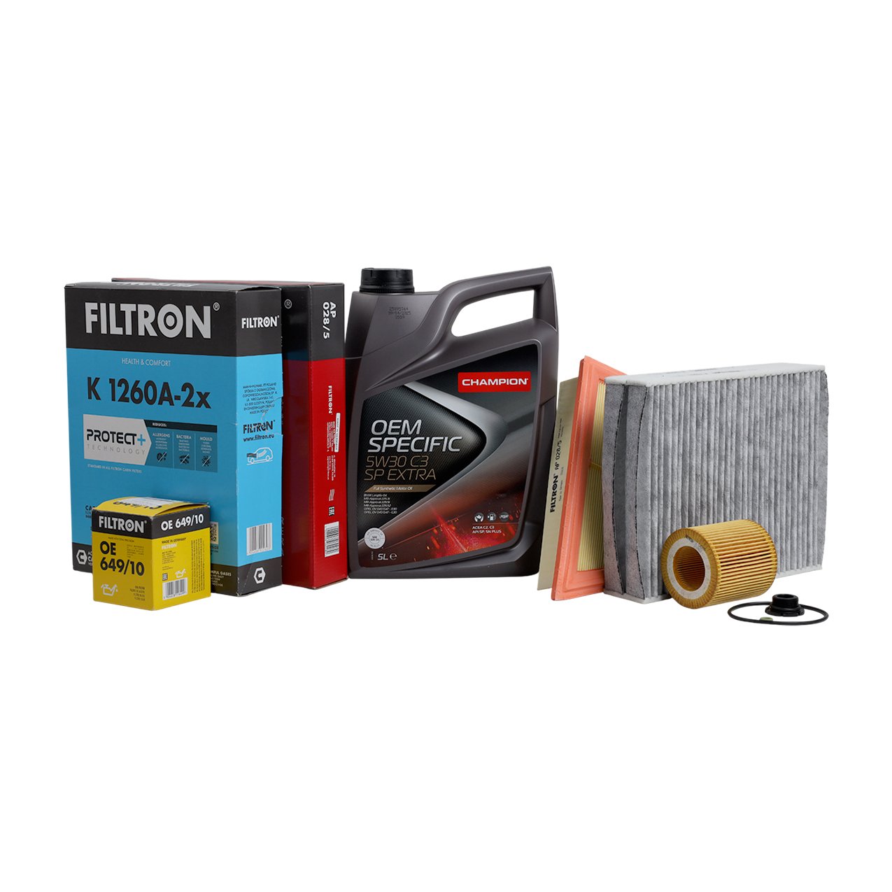 Bmw F10 N20 Motor Yağ Bakım Seti | Champion Yağ + Filtron Filtreler