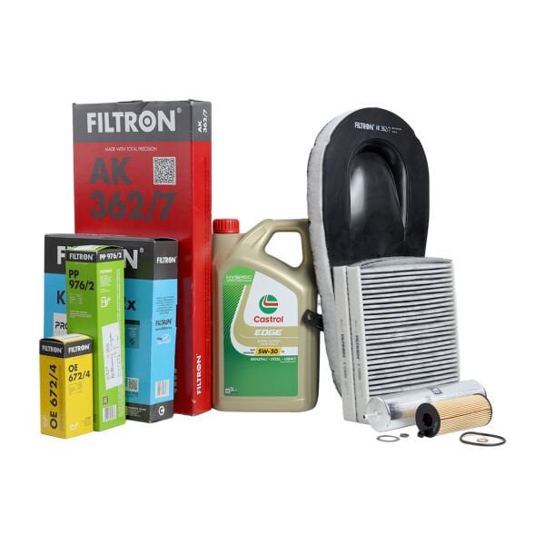 Bmw F10 N47 N47N N47S1 Motor Yağ Bakım Seti | Castrol Yağ + Filtron Filtreler