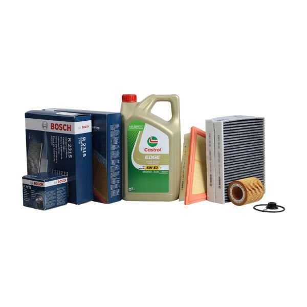 Bmw F10 N20 Motor Yağ Bakım Seti | Castrol Yağ + Bosch Filtreler