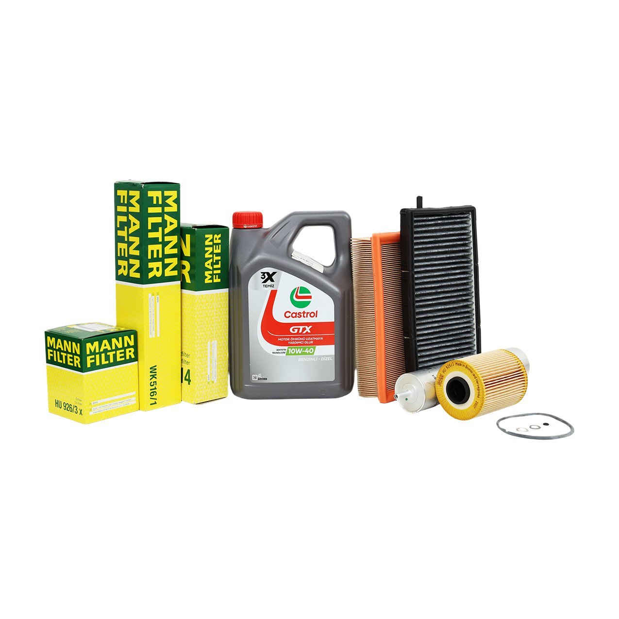 Bmw E36 M50 Motor Yağ Bakım Seti | Castrol Yağ + Mann Filtreler