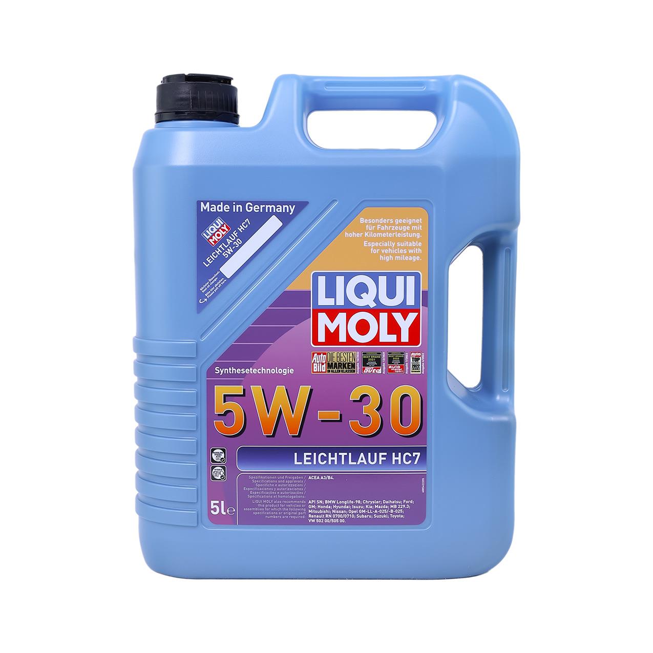 5 Litre LEICHTLAUF HC7 5w-30 Motor Yağı | Lıquı Moly