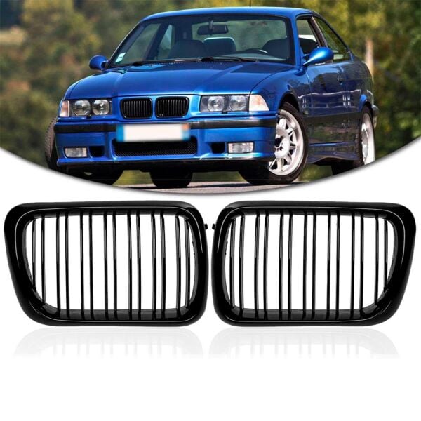 Bmw E36 Piano Siyah Çift Çitalı Panjur Takımı 1996-99 | Wender