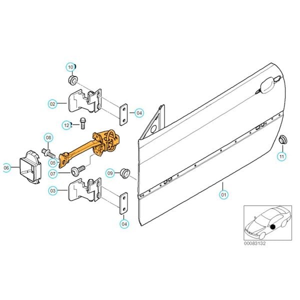 Bmw E46 Coupe Kapı Gergisi | Kitatech
