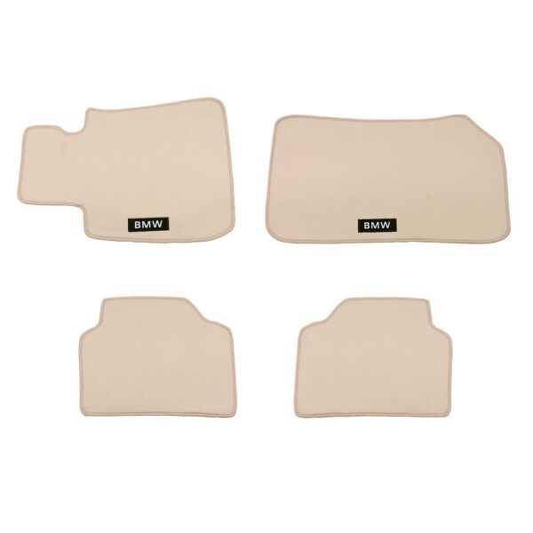 Bmw E90 Bej Bmw Yazılı Halı Paspas