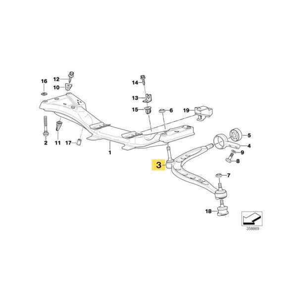 Bmw E36 Ön Sol Salıncak Burçsuz | Kraftvoll