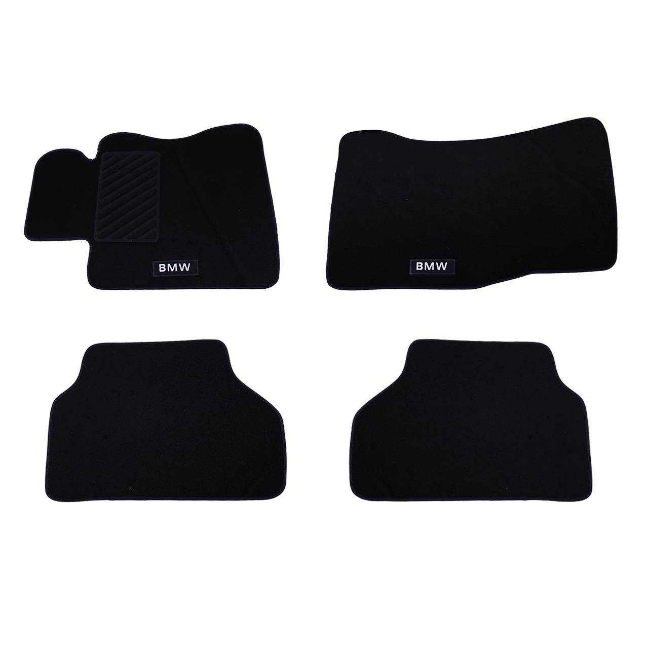 Bmw E60 Siyah Bmw Yazılı Halı Paspas