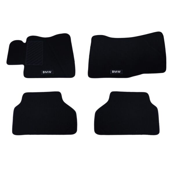 Bmw E60 Siyah Bmw Yazılı Halı Paspas