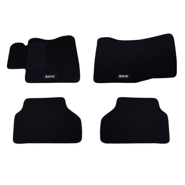 Bmw E60 Siyah Bmw Yazılı Halı Paspas