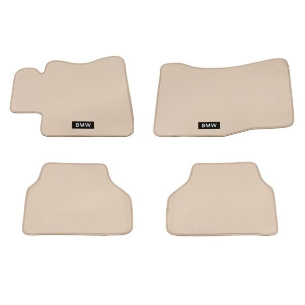 Bmw E60 Bej Bmw Yazılı Halı Paspas