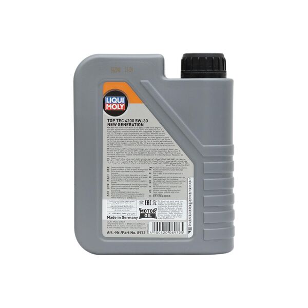 1 Litre 4200 TopTec 5w-30 Motor Yağı | Lıquı Moly