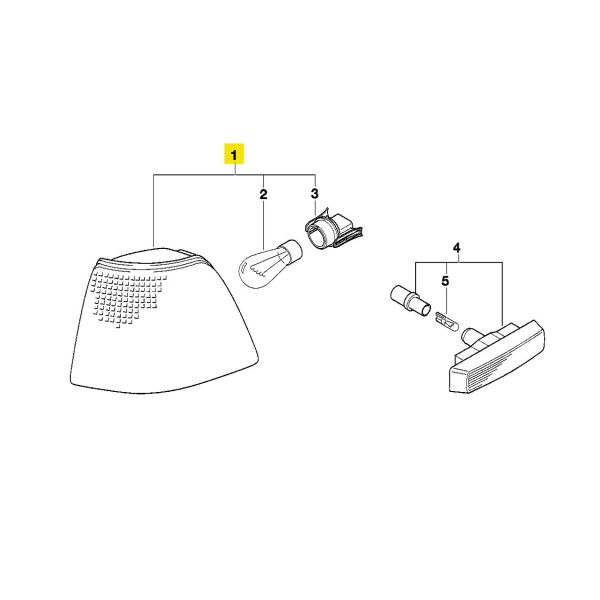 Bmw E36 Sinyal Lambası Sağ Beyaz Coupe | Wender