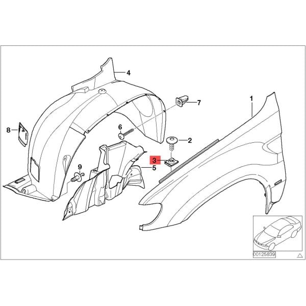 Bmw E30 E34 E36 Metal Saç Klips | Orijinal