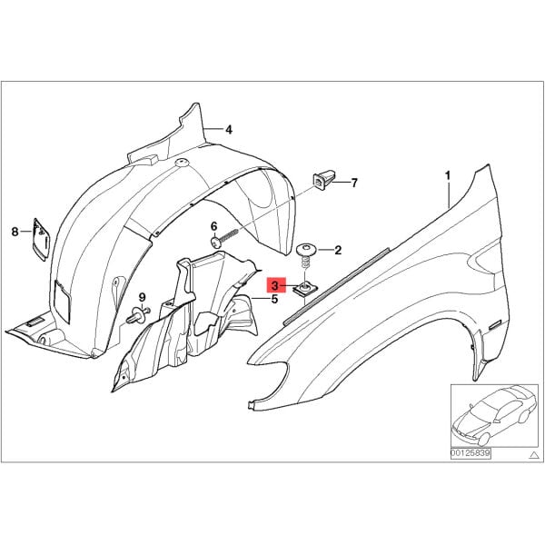 Bmw E30 E34 E36 Metal Saç Klips | Orijinal