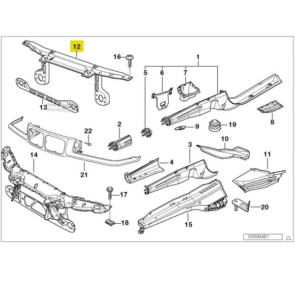 Bmw E36 Ön Üst Panel | Wender