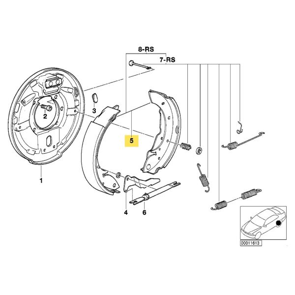 Bmw E36 Arka Fren Kampana Balata Takımı | Mga