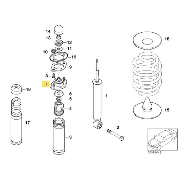 Bmw E36 E46 Arka Amortisör Takozu | Optimal