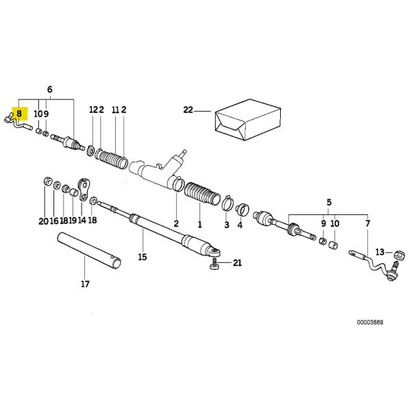 Bmw E36 Sağ Rot Başı | Optimal