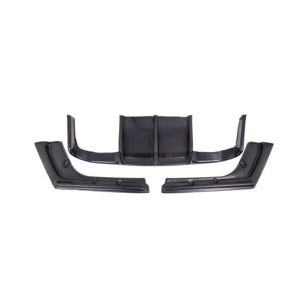 Bmw F30 LCI Arka Tampon Difüzörü Set - Çift Çıkış - Piano Siyah ( M-Vorsteiner )- M3 | Wender