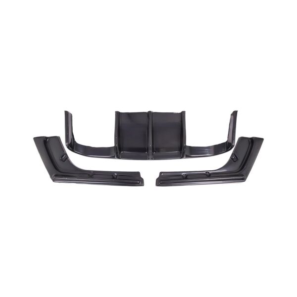 Bmw F30 LCI Arka Tampon Difüzörü Set - Çift Çıkış - Piano Siyah ( M-Vorsteiner ) - M3 | Famalli