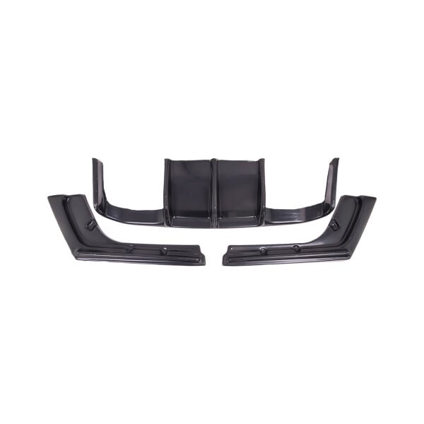 Bmw F30 LCI Arka Tampon Difüzörü Set - Çift Çıkış - Piano Siyah ( M-Vorsteiner ) - M3 | Famalli