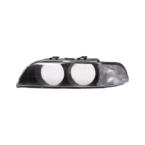 Bmw E39 Sol Beyaz Sinyalli Çerçeveli Far Camı ( 96- 00 ) | Wender