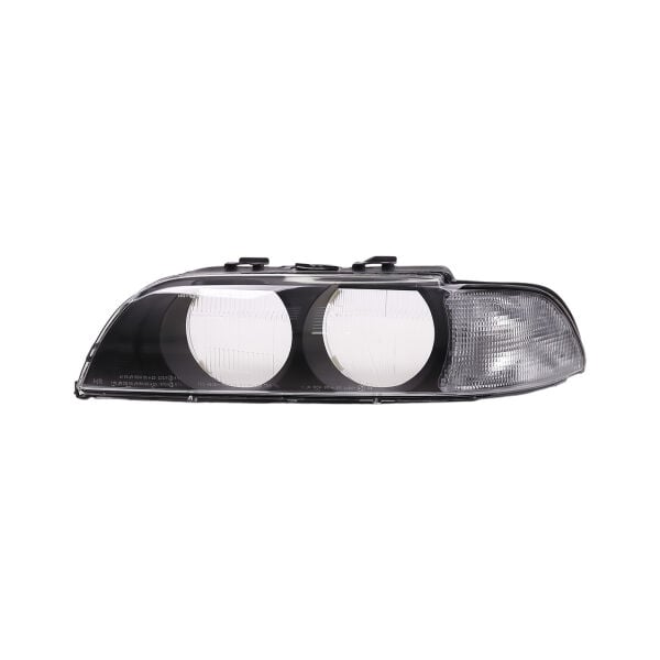 Bmw E39 Sol Beyaz Sinyalli Çerçeveli Far Camı ( 96- 00 ) | Wender