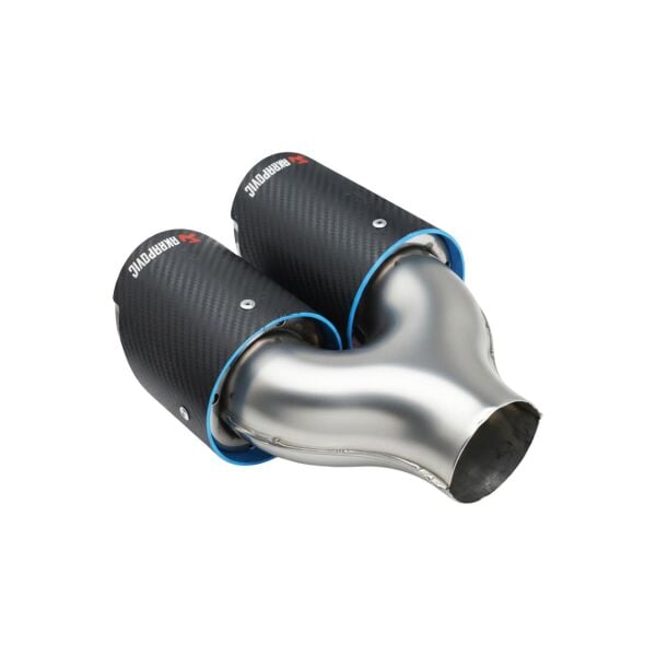 Bmw Egzoz Çıkışı Takım - Krom-Mavi Tip - Çift Çıkış - 90'lık - Yönlü - Akrapovic | Famalli