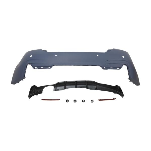 Bmw F32 F36 LCI Arka Tampon - PDC'li - OO Egz. Çıkışlı - M-Tech ( 2013-20 ) | Wender