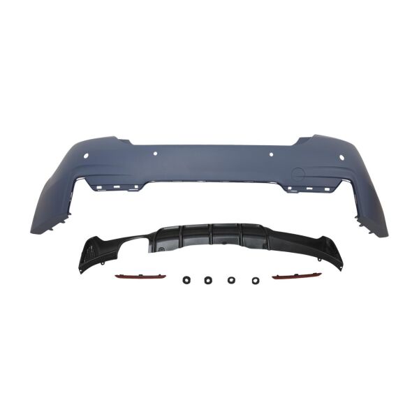 Bmw F32 F36 LCI Arka Tampon - PDC'li - OO Egz. Çıkışlı - M-Tech ( 2013-20 ) | Wender