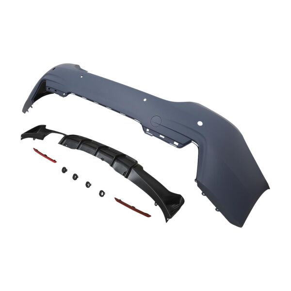 Bmw F32 F36 LCI Arka Tampon - PDC'li - OO Egz. Çıkışlı - M-Tech ( 2013-20 ) | Wender