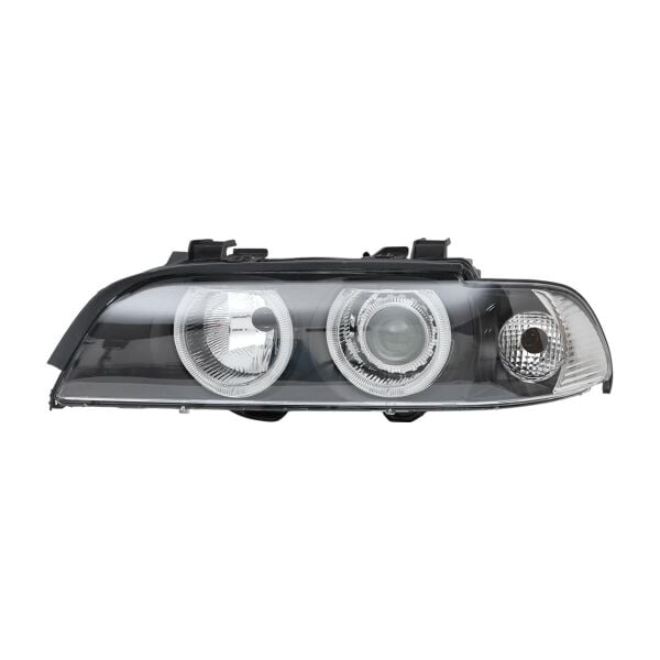 Bmw E39 Sol Beyaz Sinyalli Çerçeveli Angelli Far - Siyah ( 01 - 03 ) | Wender