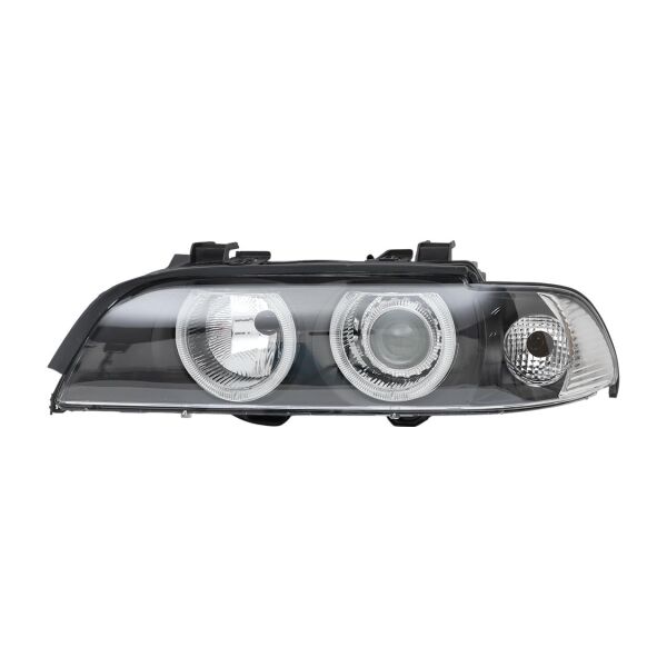 Bmw E39 Sol Beyaz Sinyalli Çerçeveli Angelli Far - Siyah ( 01 - 03 ) | Wender