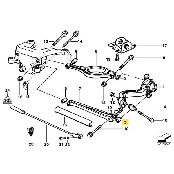 Bmw E36 E46 Arka Salıncak Maşa Burç | Ayd