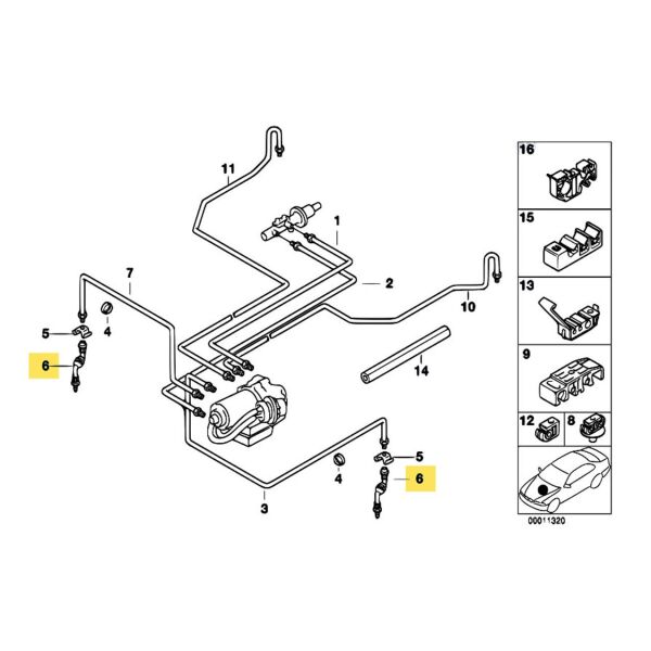 Bmw E36 Ön Fren Hortumu | Aspart
