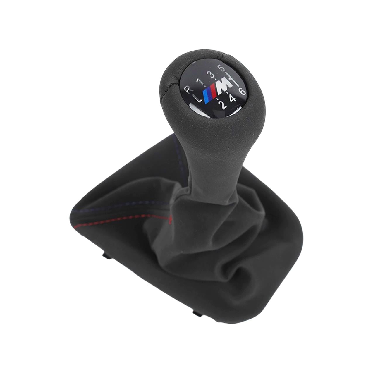 Bmw E46 Işıklı Körüklü Siyah 6 İleri Vites Topuzu ( M Dikişli ) - Alcantara Deri